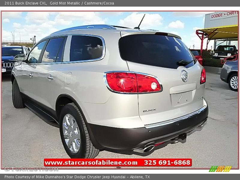 Gold Mist Metallic / Cashmere/Cocoa 2011 Buick Enclave CXL