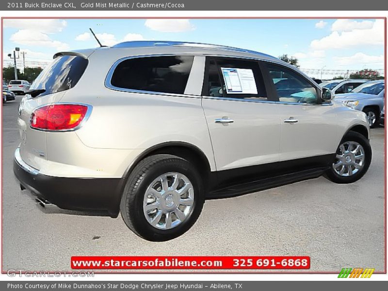 Gold Mist Metallic / Cashmere/Cocoa 2011 Buick Enclave CXL