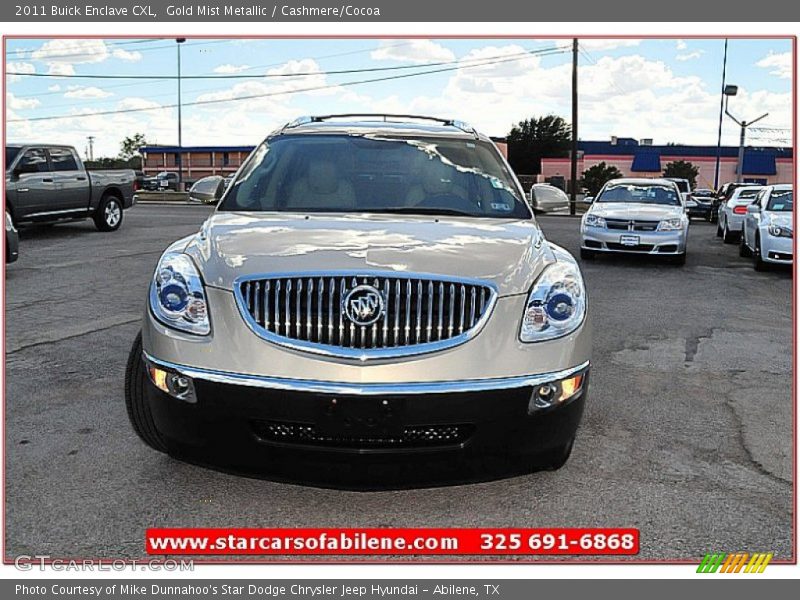 Gold Mist Metallic / Cashmere/Cocoa 2011 Buick Enclave CXL
