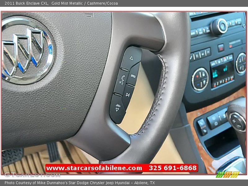 Gold Mist Metallic / Cashmere/Cocoa 2011 Buick Enclave CXL