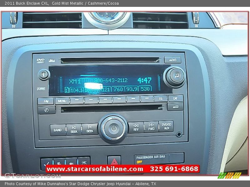 Gold Mist Metallic / Cashmere/Cocoa 2011 Buick Enclave CXL