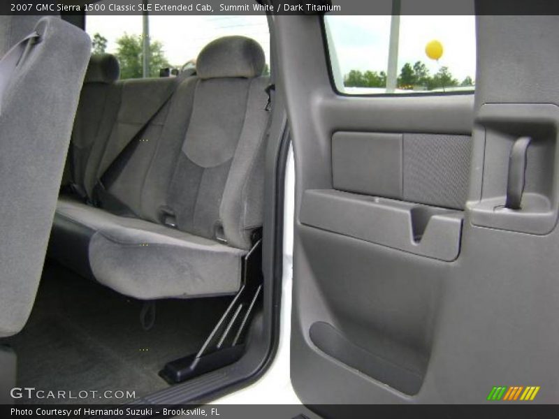 Summit White / Dark Titanium 2007 GMC Sierra 1500 Classic SLE Extended Cab