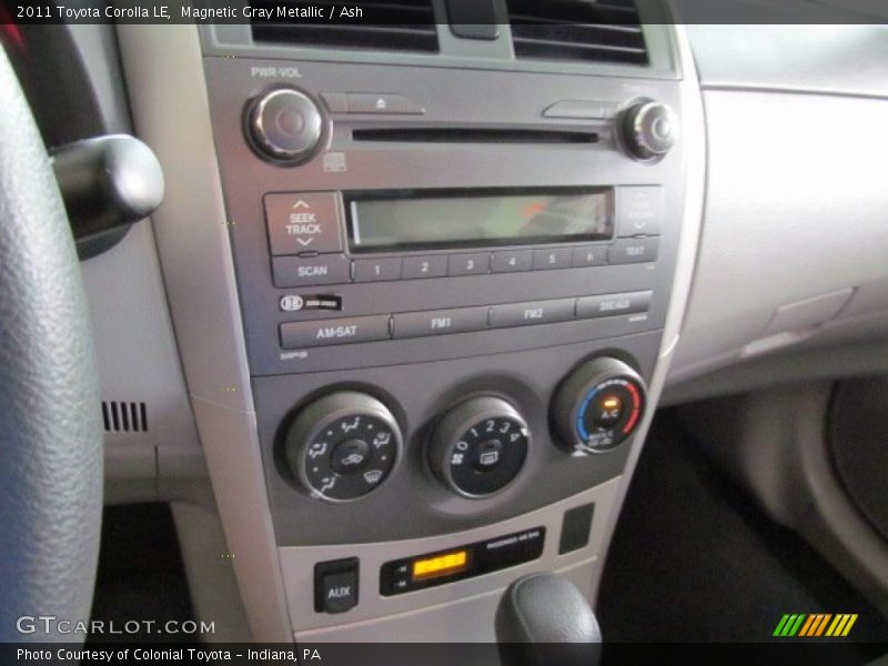 Magnetic Gray Metallic / Ash 2011 Toyota Corolla LE