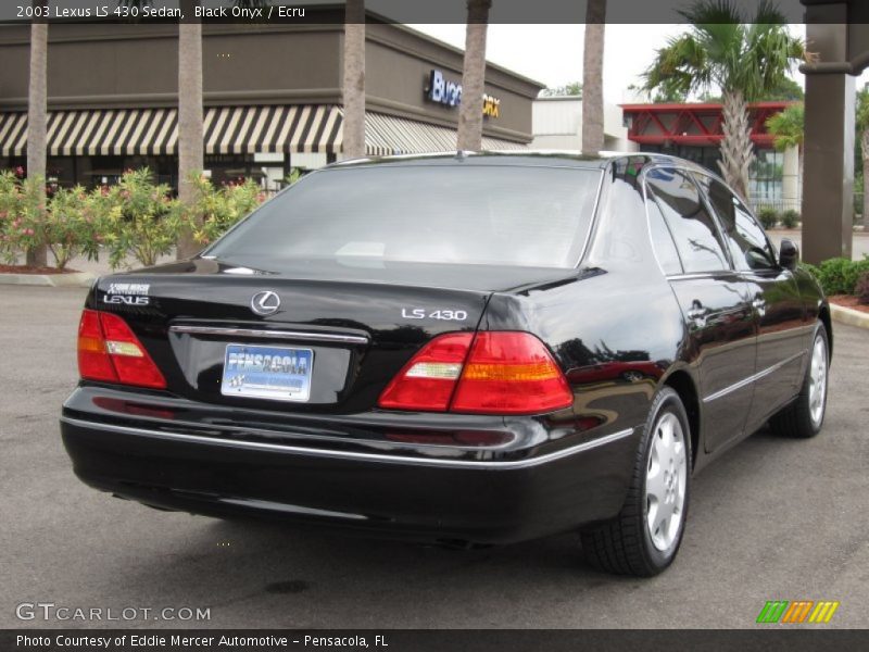 Black Onyx / Ecru 2003 Lexus LS 430 Sedan