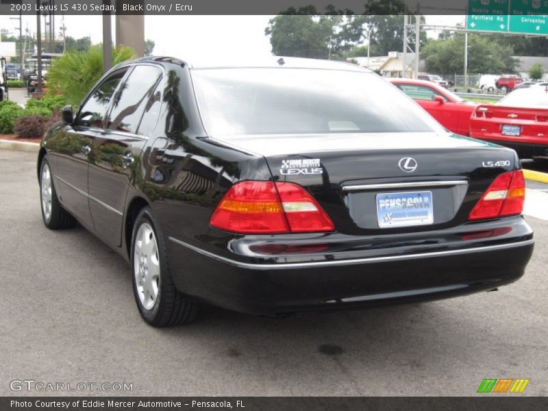 Black Onyx / Ecru 2003 Lexus LS 430 Sedan