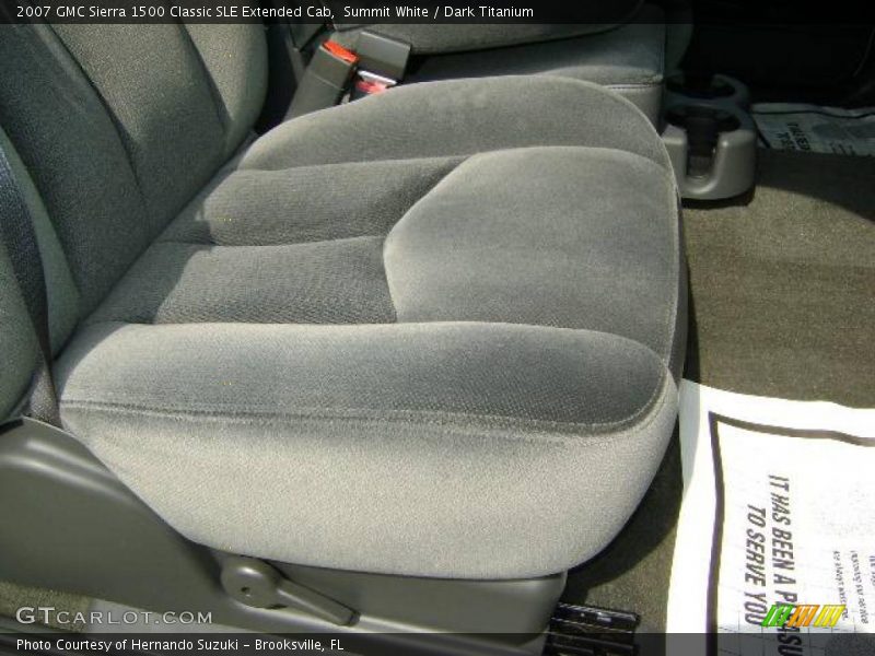 Summit White / Dark Titanium 2007 GMC Sierra 1500 Classic SLE Extended Cab