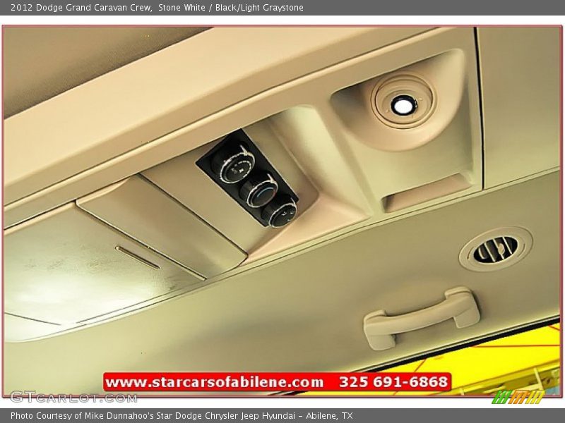 Stone White / Black/Light Graystone 2012 Dodge Grand Caravan Crew