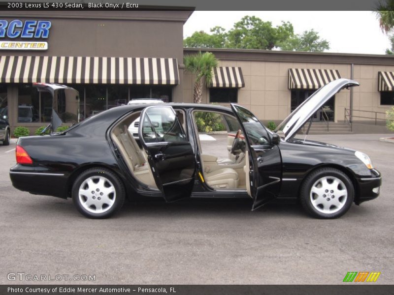 Black Onyx / Ecru 2003 Lexus LS 430 Sedan