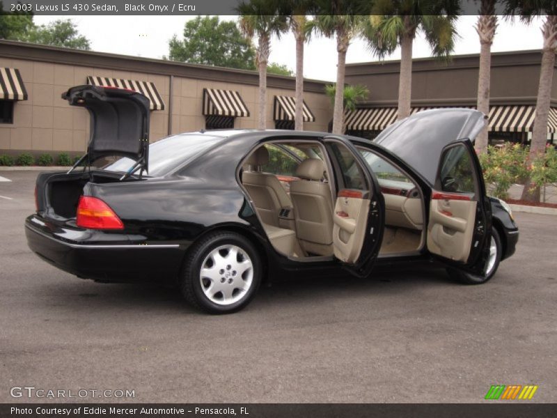 Black Onyx / Ecru 2003 Lexus LS 430 Sedan