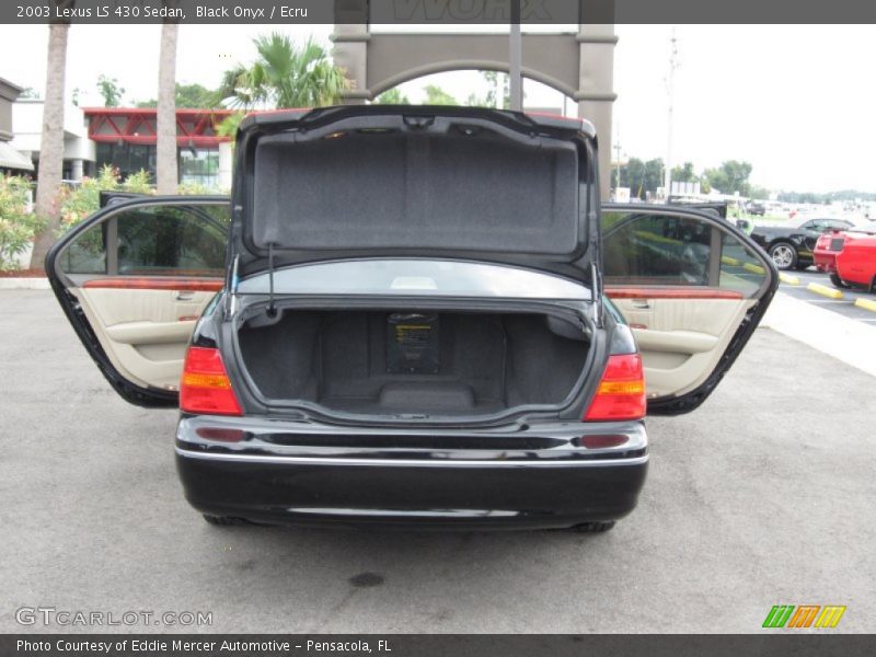 Black Onyx / Ecru 2003 Lexus LS 430 Sedan