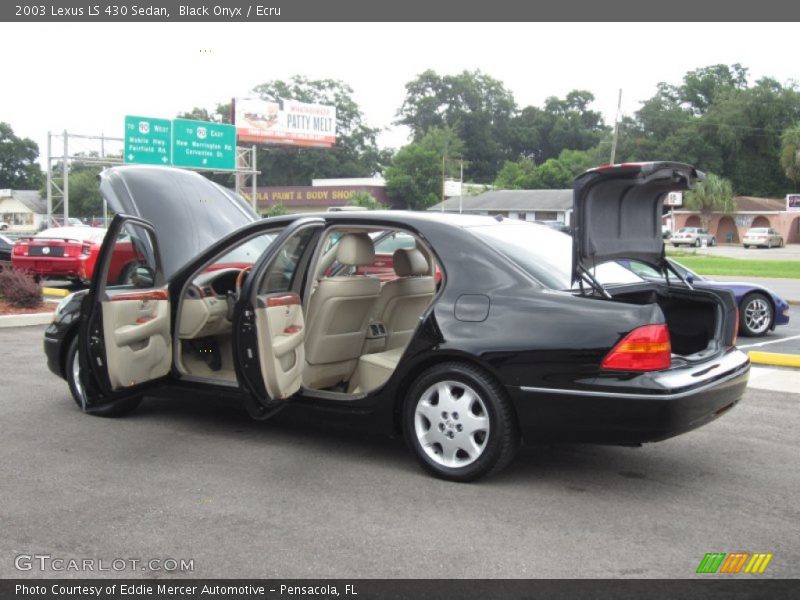 Black Onyx / Ecru 2003 Lexus LS 430 Sedan