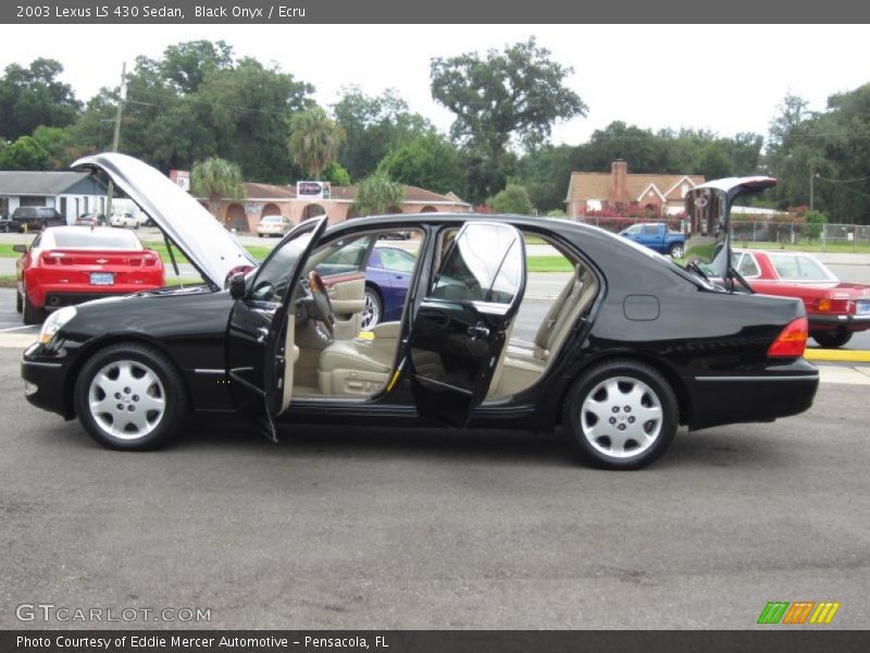 Black Onyx / Ecru 2003 Lexus LS 430 Sedan