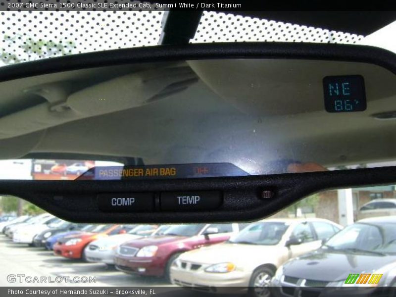 Summit White / Dark Titanium 2007 GMC Sierra 1500 Classic SLE Extended Cab
