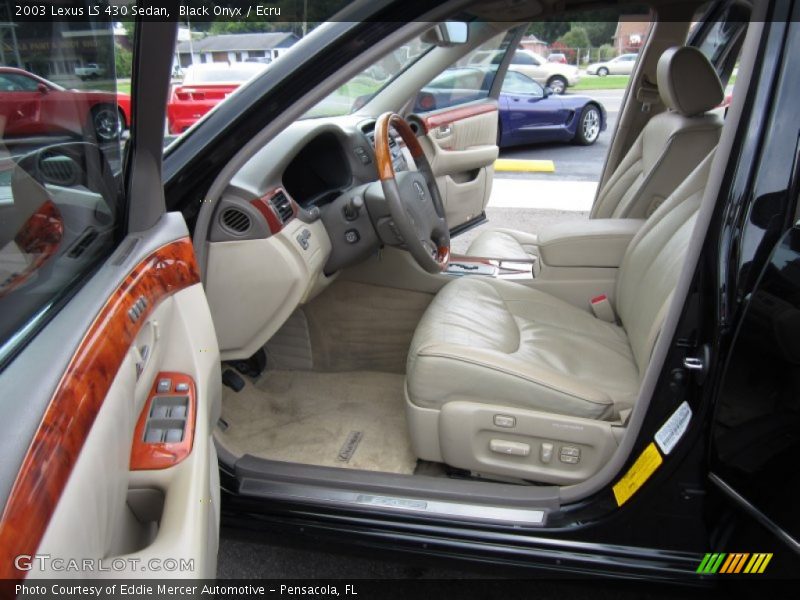 Black Onyx / Ecru 2003 Lexus LS 430 Sedan
