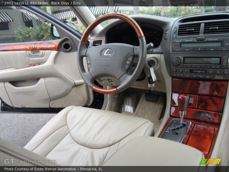 Black Onyx / Ecru 2003 Lexus LS 430 Sedan
