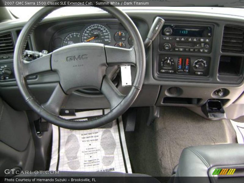 Summit White / Dark Titanium 2007 GMC Sierra 1500 Classic SLE Extended Cab