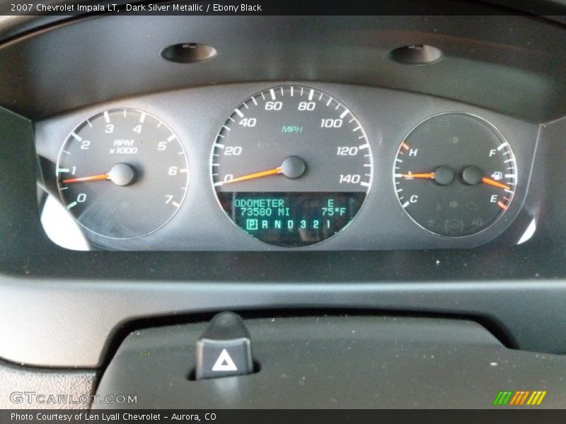 Dark Silver Metallic / Ebony Black 2007 Chevrolet Impala LT