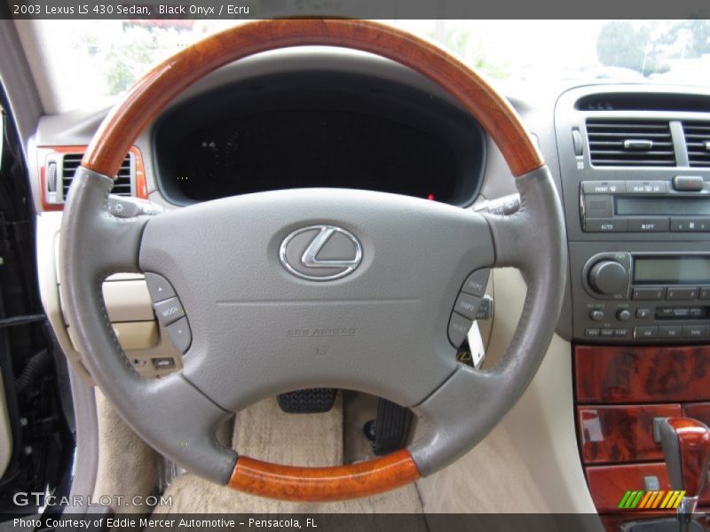 Black Onyx / Ecru 2003 Lexus LS 430 Sedan