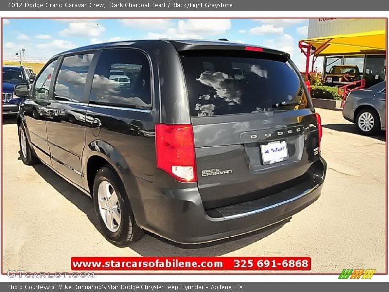 Dark Charcoal Pearl / Black/Light Graystone 2012 Dodge Grand Caravan Crew