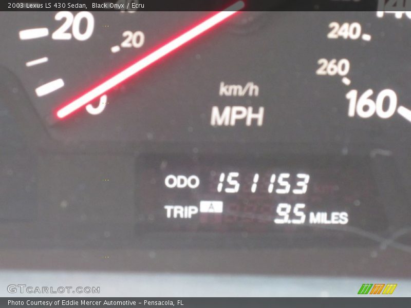 Black Onyx / Ecru 2003 Lexus LS 430 Sedan