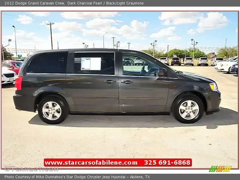 Dark Charcoal Pearl / Black/Light Graystone 2012 Dodge Grand Caravan Crew