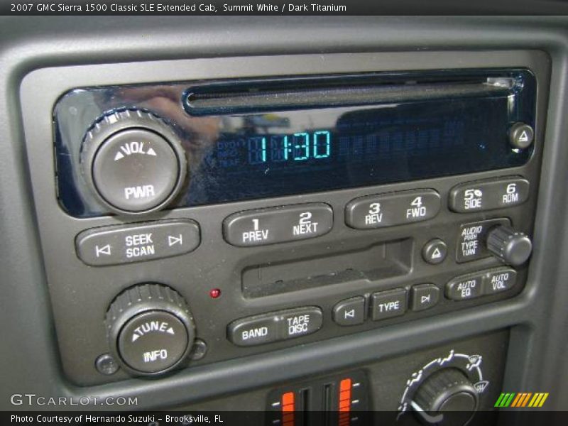 Summit White / Dark Titanium 2007 GMC Sierra 1500 Classic SLE Extended Cab