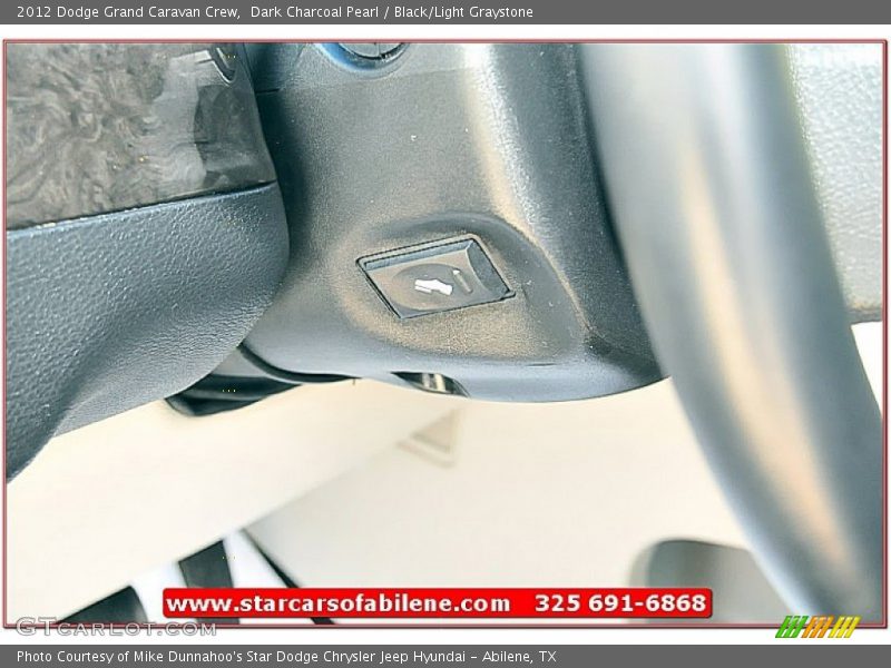 Dark Charcoal Pearl / Black/Light Graystone 2012 Dodge Grand Caravan Crew
