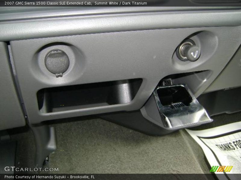 Summit White / Dark Titanium 2007 GMC Sierra 1500 Classic SLE Extended Cab
