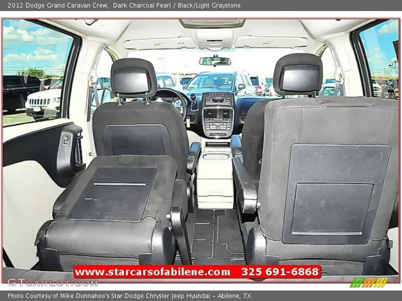 Dark Charcoal Pearl / Black/Light Graystone 2012 Dodge Grand Caravan Crew