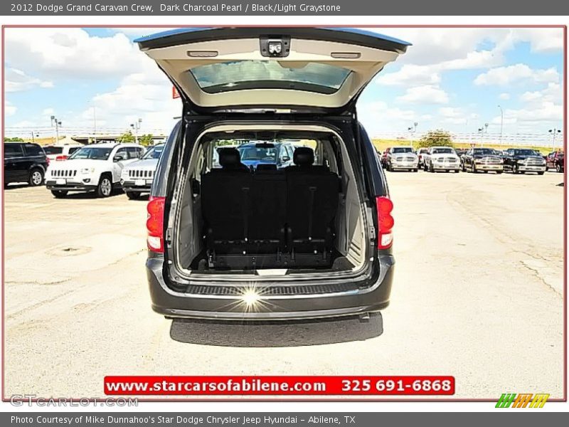 Dark Charcoal Pearl / Black/Light Graystone 2012 Dodge Grand Caravan Crew