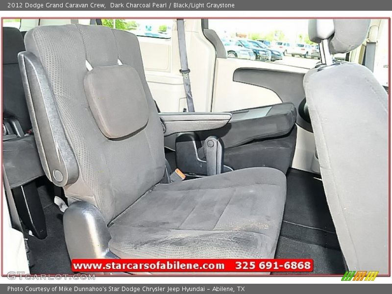 Dark Charcoal Pearl / Black/Light Graystone 2012 Dodge Grand Caravan Crew