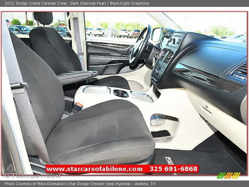 Dark Charcoal Pearl / Black/Light Graystone 2012 Dodge Grand Caravan Crew