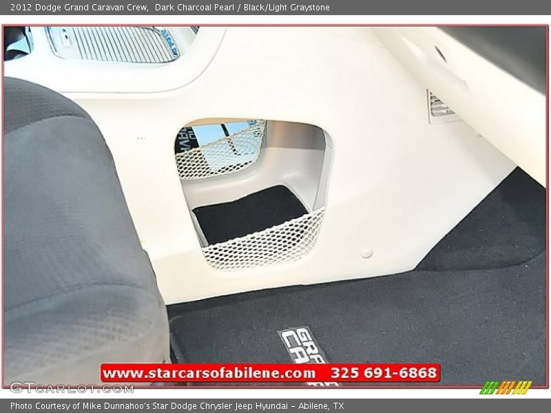 Dark Charcoal Pearl / Black/Light Graystone 2012 Dodge Grand Caravan Crew