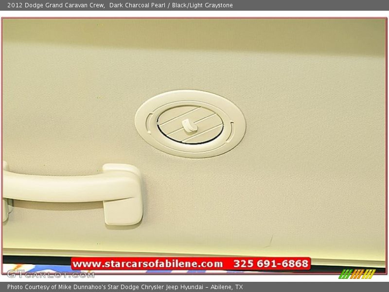 Dark Charcoal Pearl / Black/Light Graystone 2012 Dodge Grand Caravan Crew