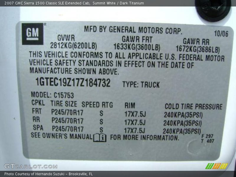 Summit White / Dark Titanium 2007 GMC Sierra 1500 Classic SLE Extended Cab