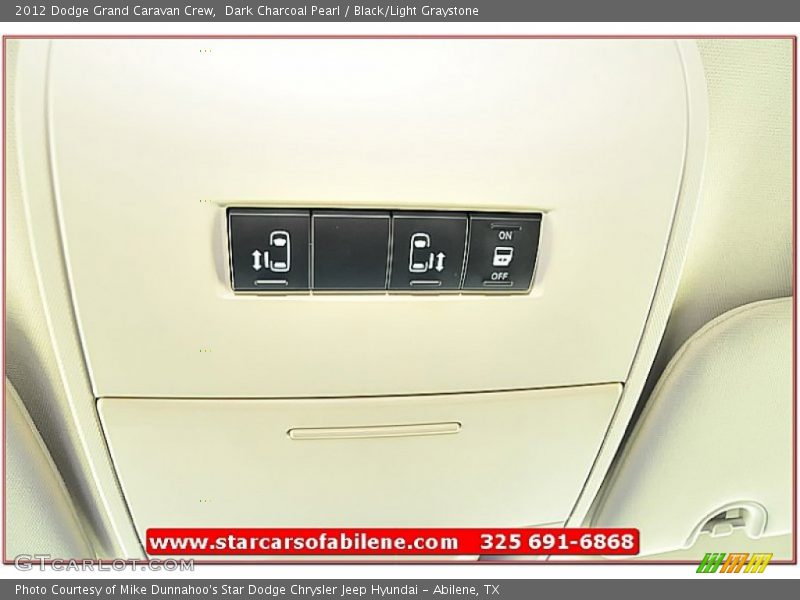 Dark Charcoal Pearl / Black/Light Graystone 2012 Dodge Grand Caravan Crew