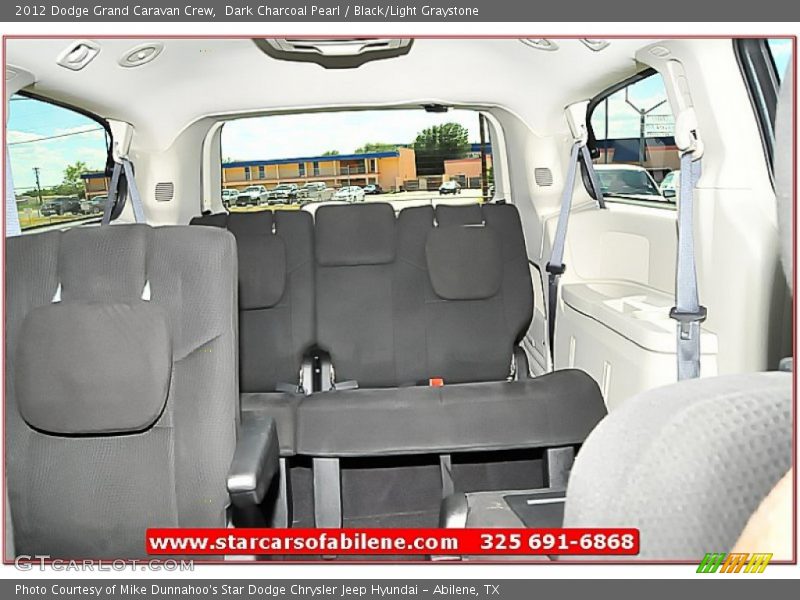 Dark Charcoal Pearl / Black/Light Graystone 2012 Dodge Grand Caravan Crew