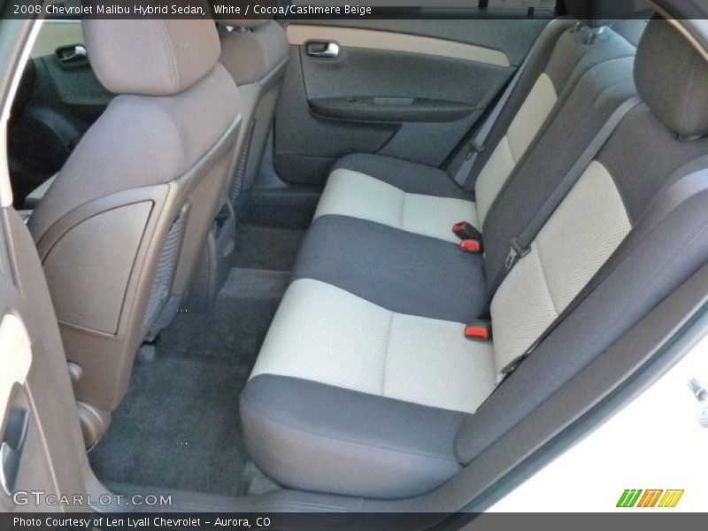 White / Cocoa/Cashmere Beige 2008 Chevrolet Malibu Hybrid Sedan