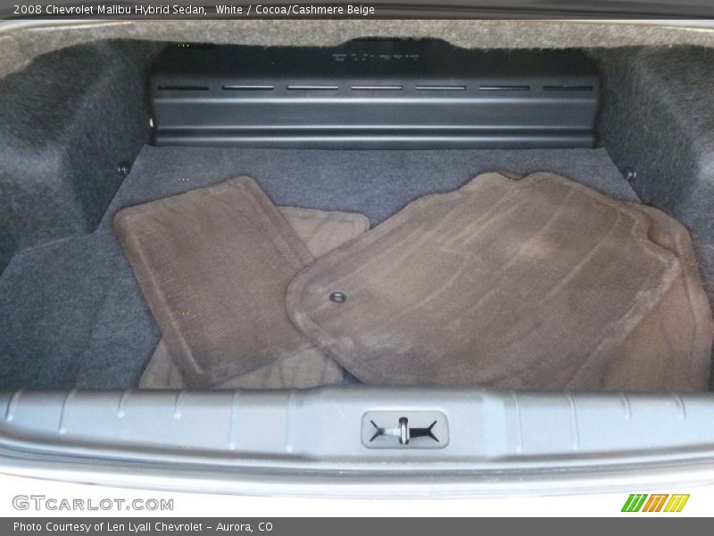 White / Cocoa/Cashmere Beige 2008 Chevrolet Malibu Hybrid Sedan