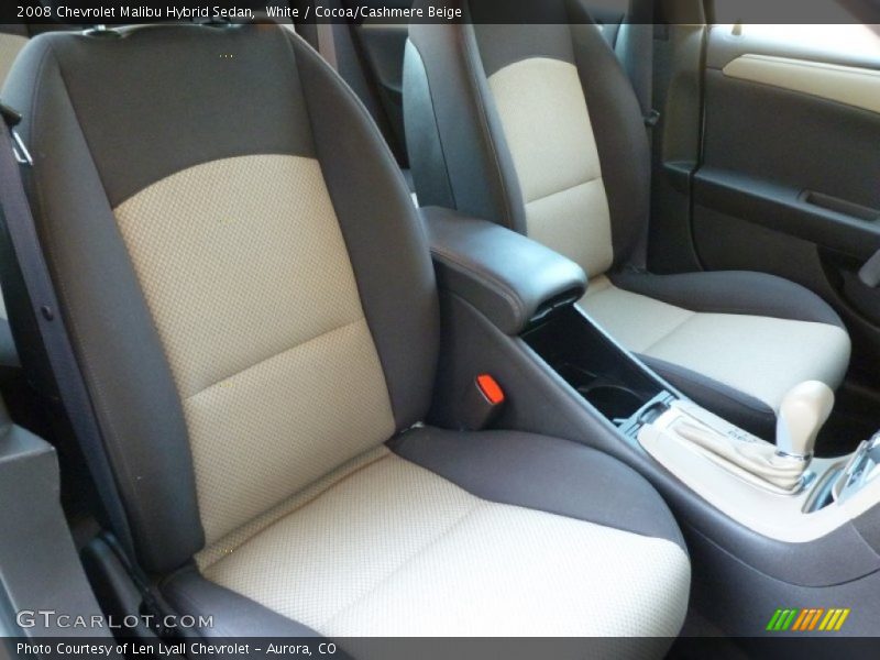 White / Cocoa/Cashmere Beige 2008 Chevrolet Malibu Hybrid Sedan