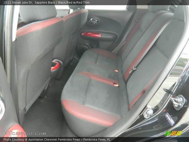 Sapphire Black / Black/Red w/Red Trim 2011 Nissan Juke SV