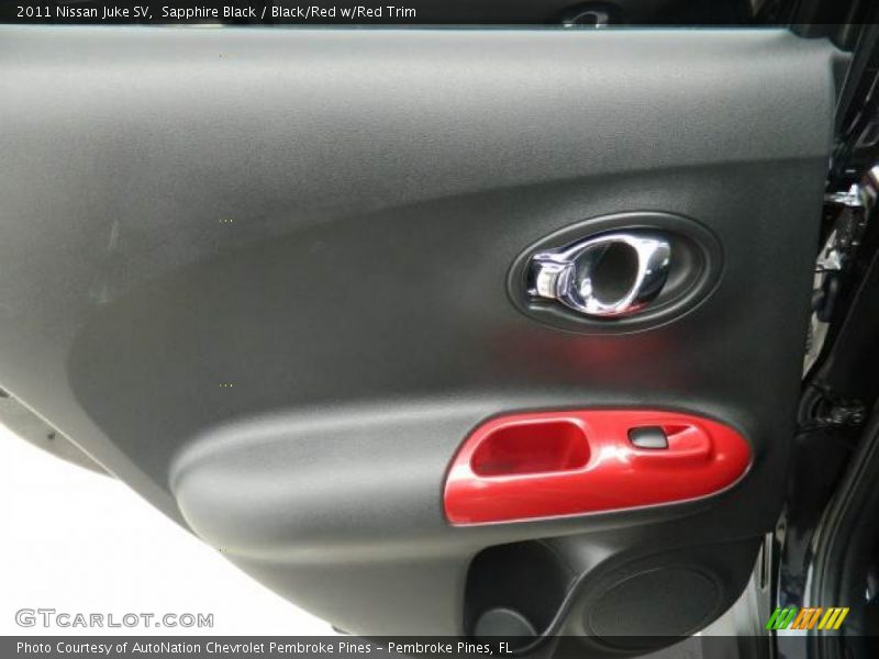 Sapphire Black / Black/Red w/Red Trim 2011 Nissan Juke SV