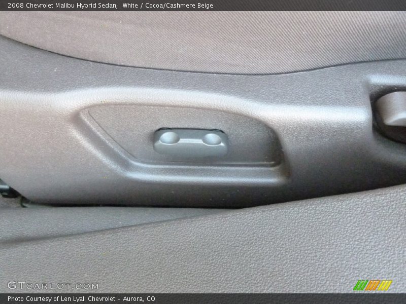 White / Cocoa/Cashmere Beige 2008 Chevrolet Malibu Hybrid Sedan