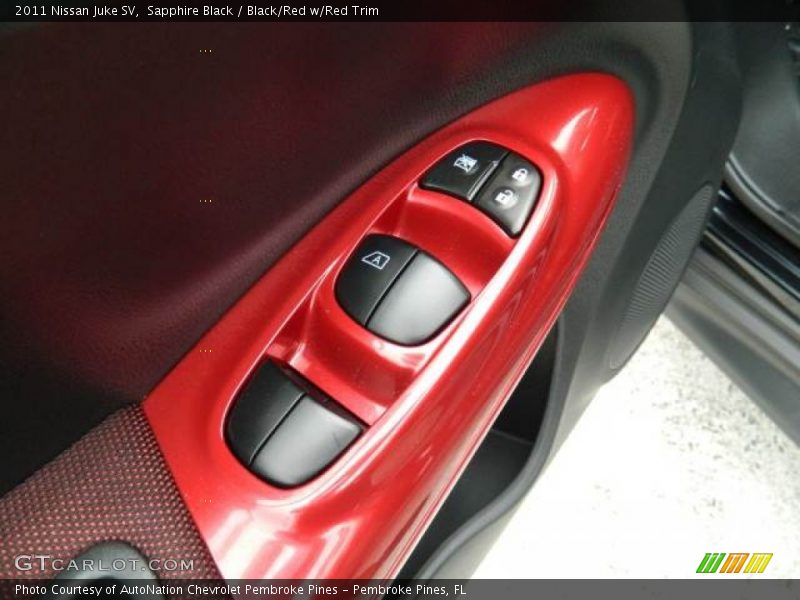 Sapphire Black / Black/Red w/Red Trim 2011 Nissan Juke SV