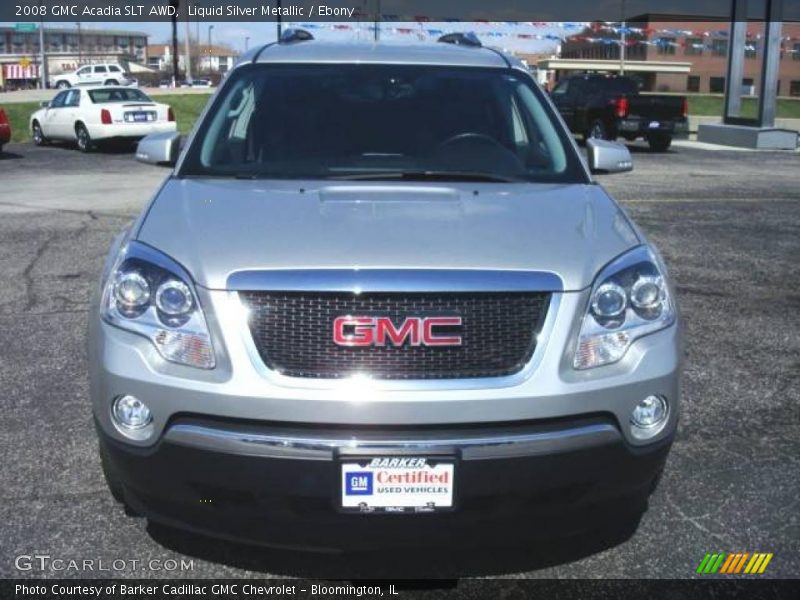 Liquid Silver Metallic / Ebony 2008 GMC Acadia SLT AWD