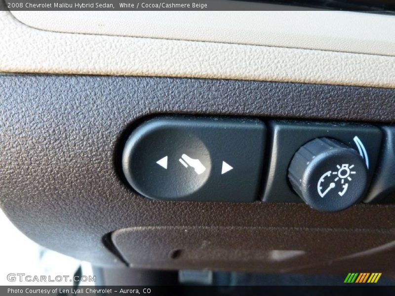 White / Cocoa/Cashmere Beige 2008 Chevrolet Malibu Hybrid Sedan
