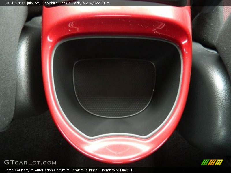 Sapphire Black / Black/Red w/Red Trim 2011 Nissan Juke SV