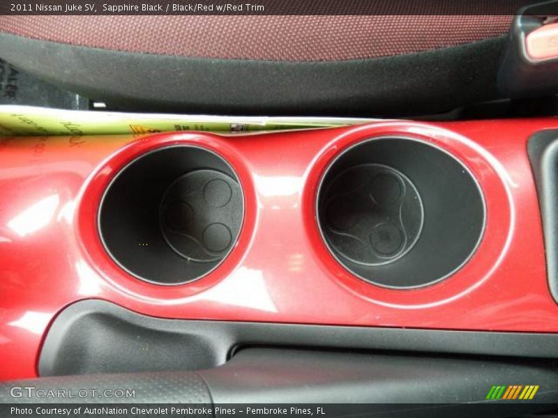 Sapphire Black / Black/Red w/Red Trim 2011 Nissan Juke SV