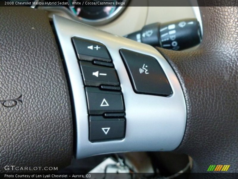 White / Cocoa/Cashmere Beige 2008 Chevrolet Malibu Hybrid Sedan