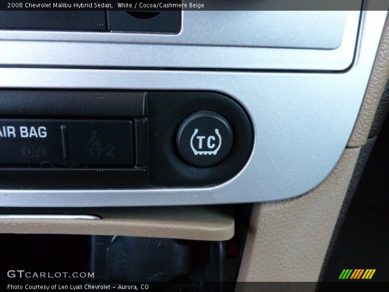 White / Cocoa/Cashmere Beige 2008 Chevrolet Malibu Hybrid Sedan